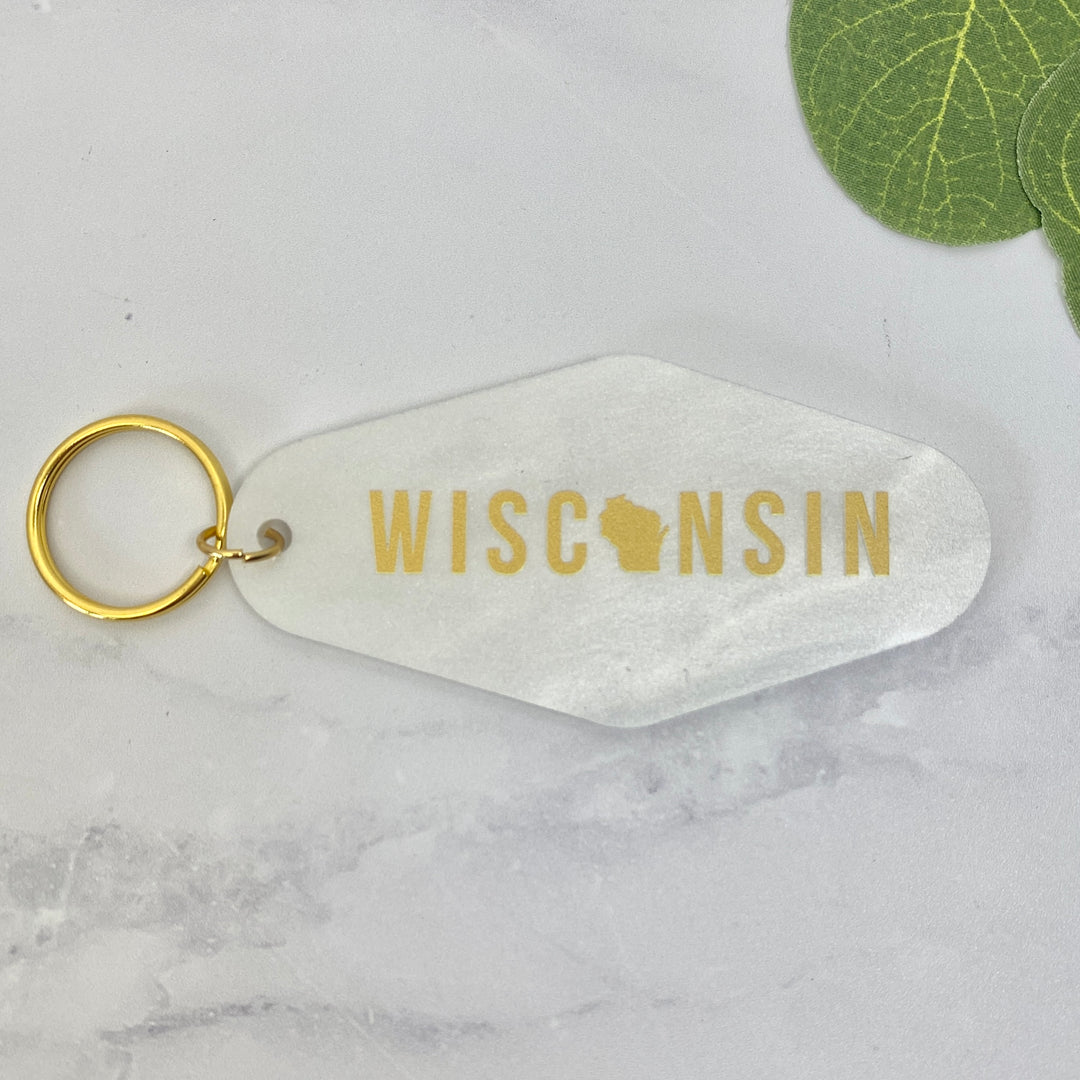 Wisconsin Acrylic Keychain