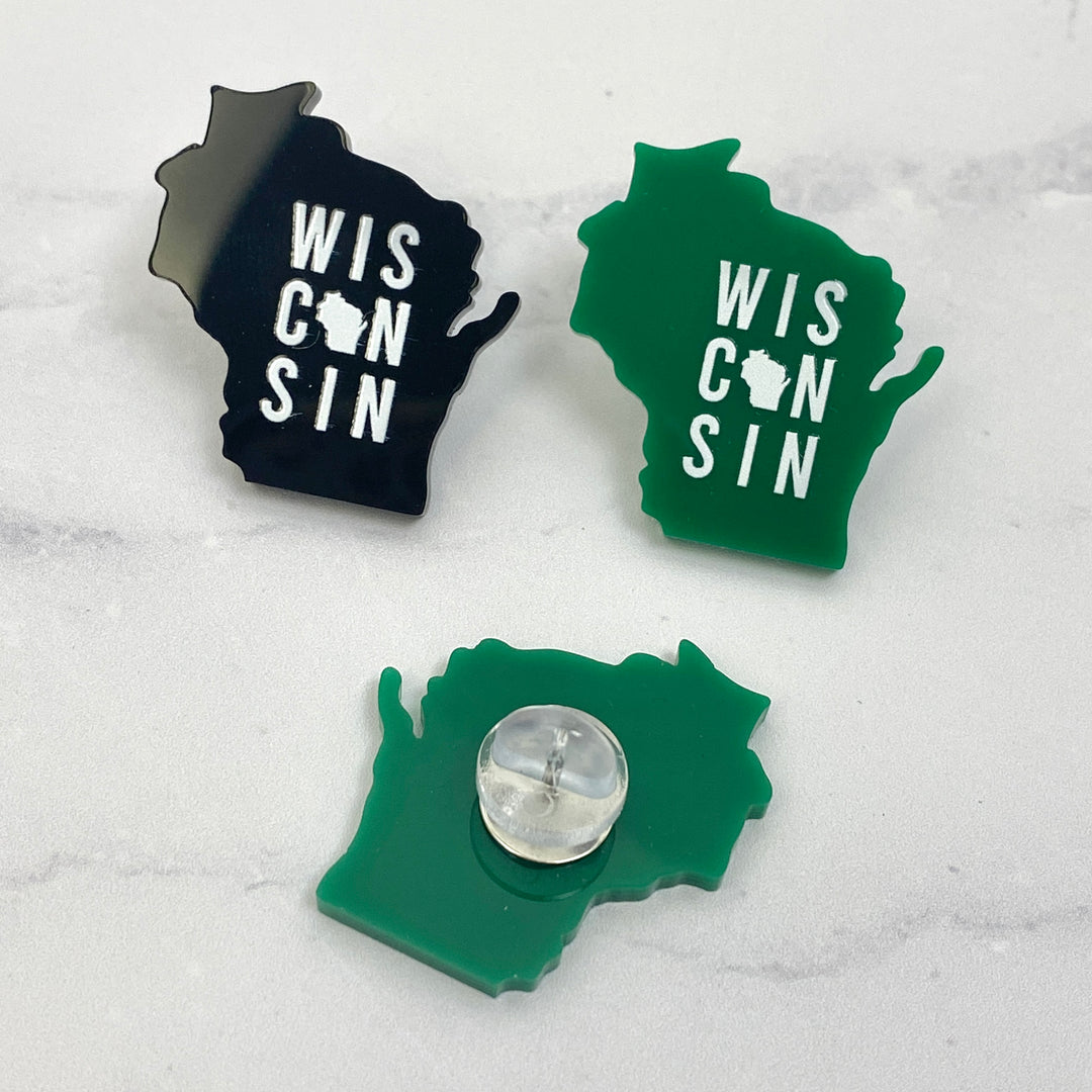 Wisconsin Acrylic Pin