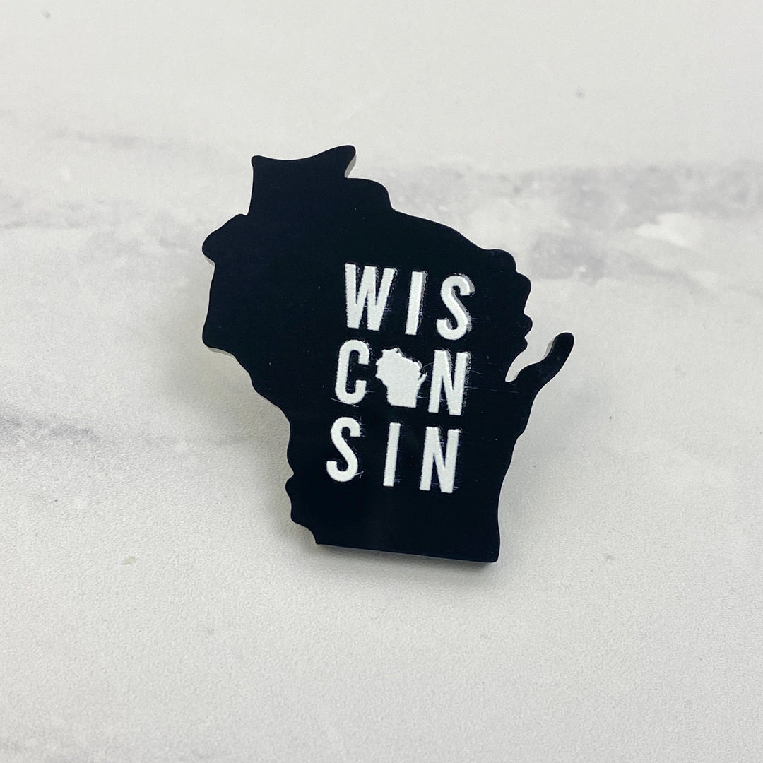 Wisconsin Acrylic Pin