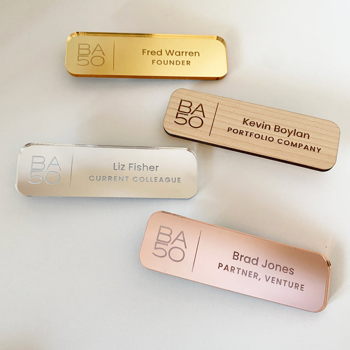 Custom Magnetic Name Tags