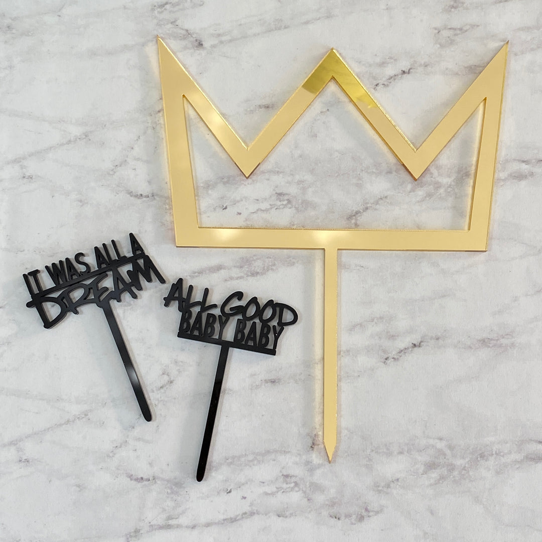 Hip Hop Cupcake Toppers (customizable)