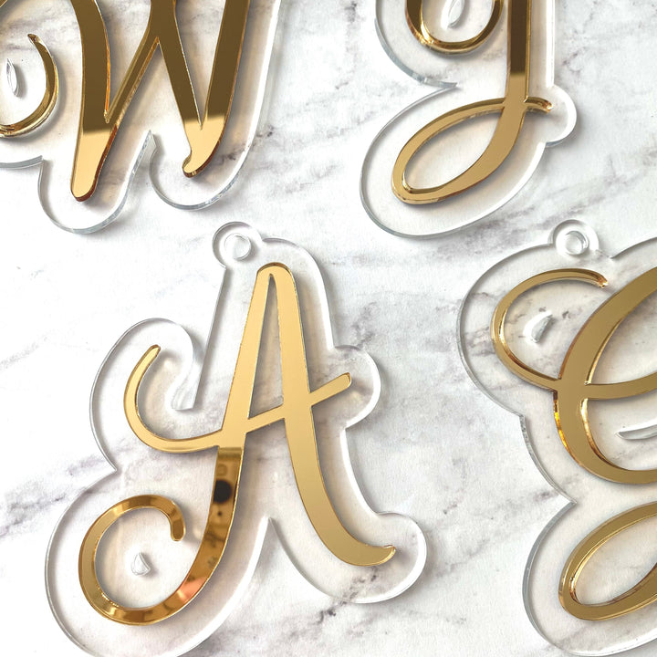 Script Letter Stocking Tags