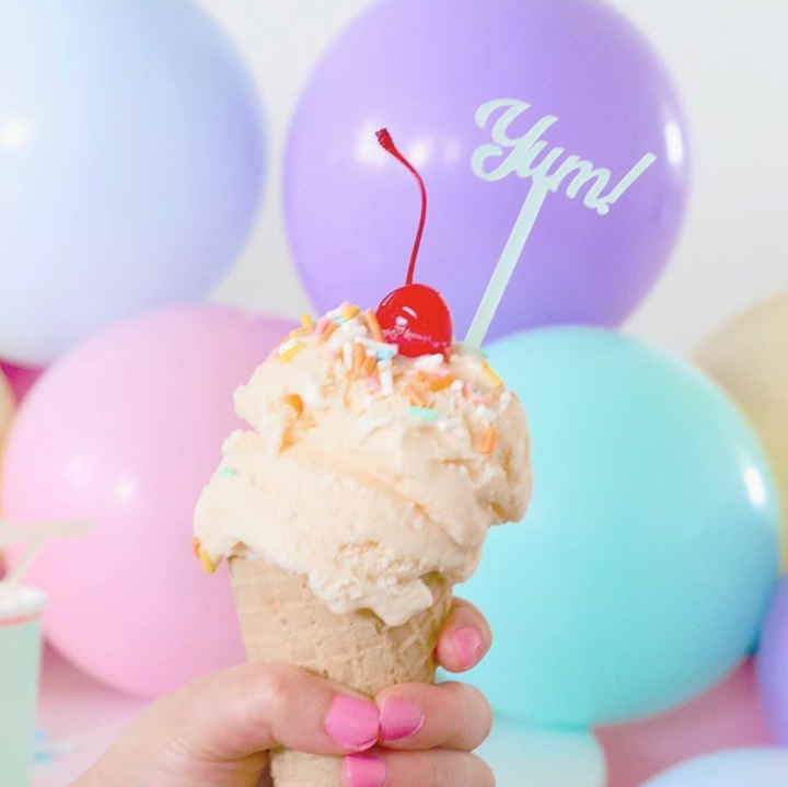 Script Text Stir Sticks for Cocktails and Events