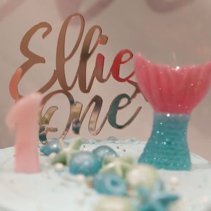 Name and Age Birthday Cake Topper