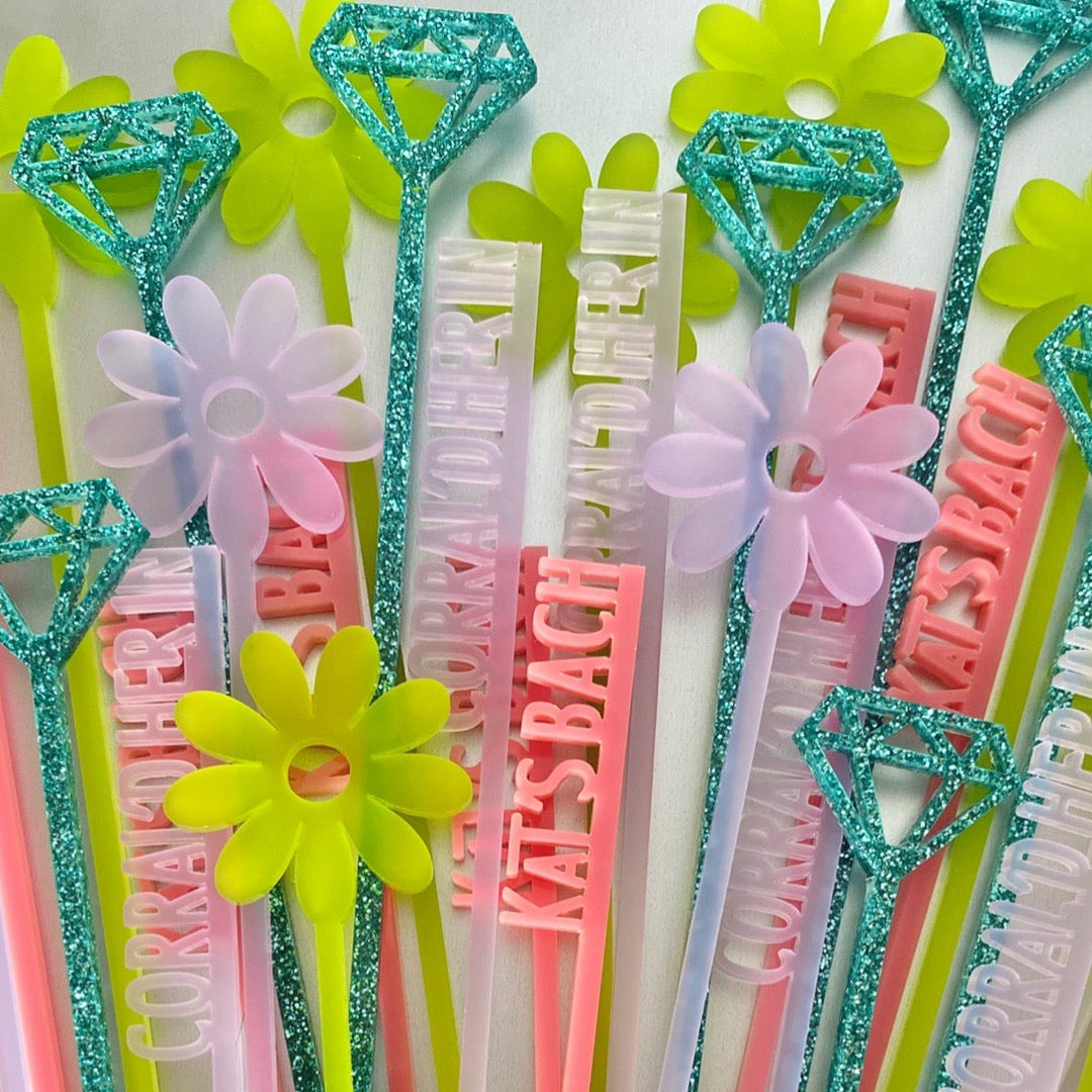 Custom Text Stir Sticks
