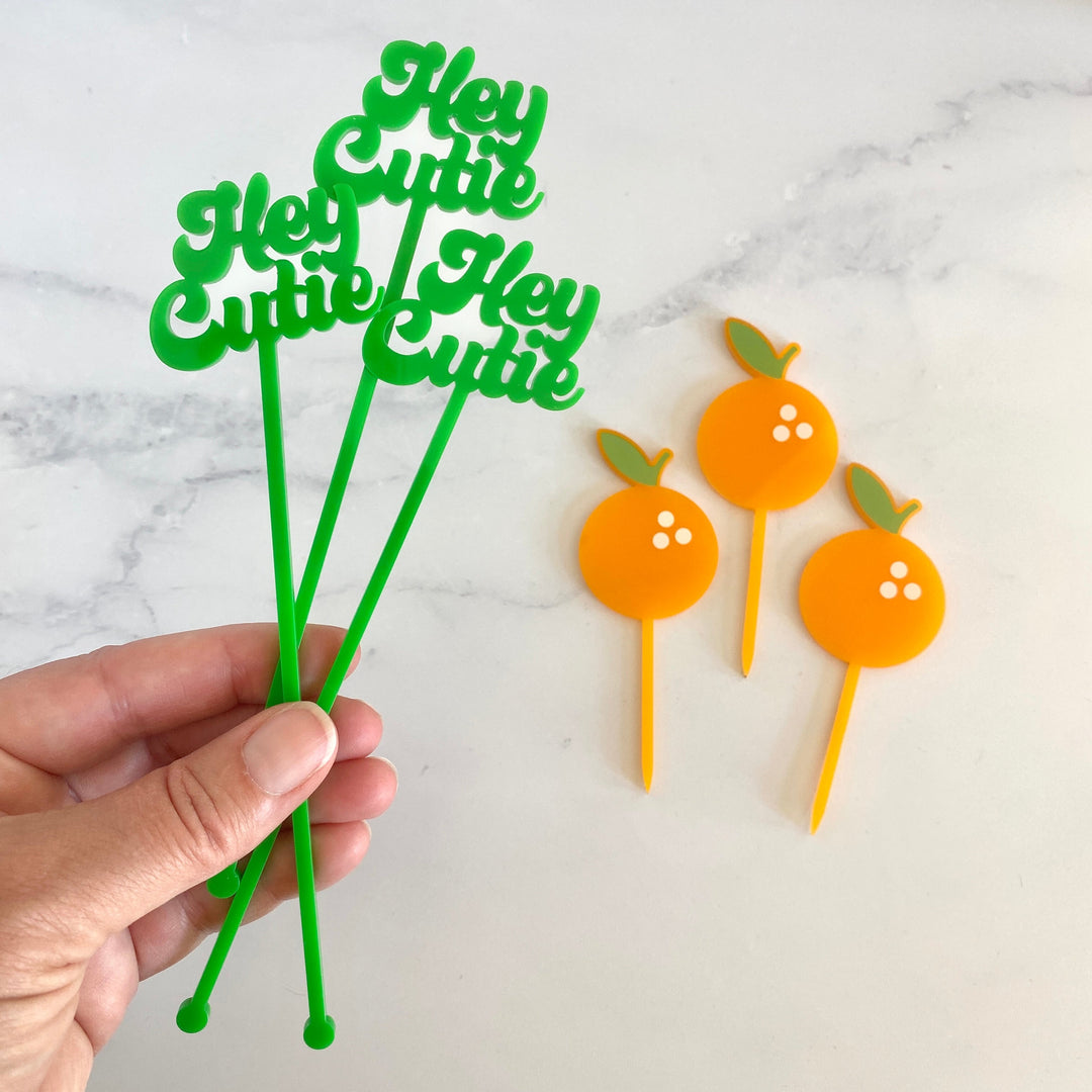 Groovy Text Stir Sticks