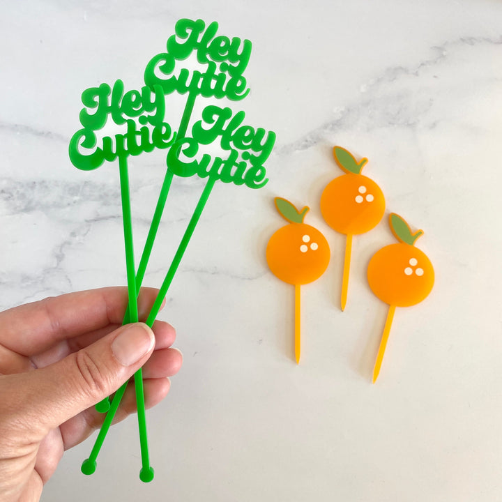 Groovy Text Stir Sticks