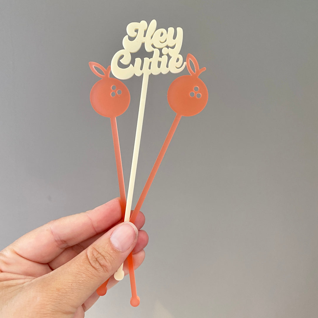 Hey Cutie Stir Sticks