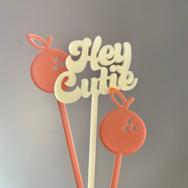 Hey Cutie Stir Sticks