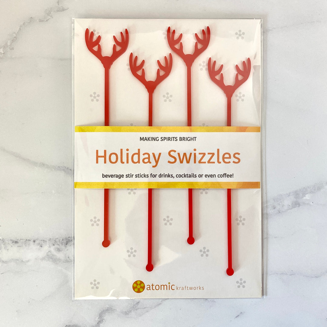 Holiday Antlers Beverage Stir Sticks