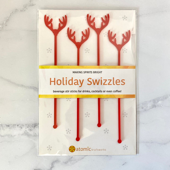 Holiday Antlers Beverage Stir Sticks