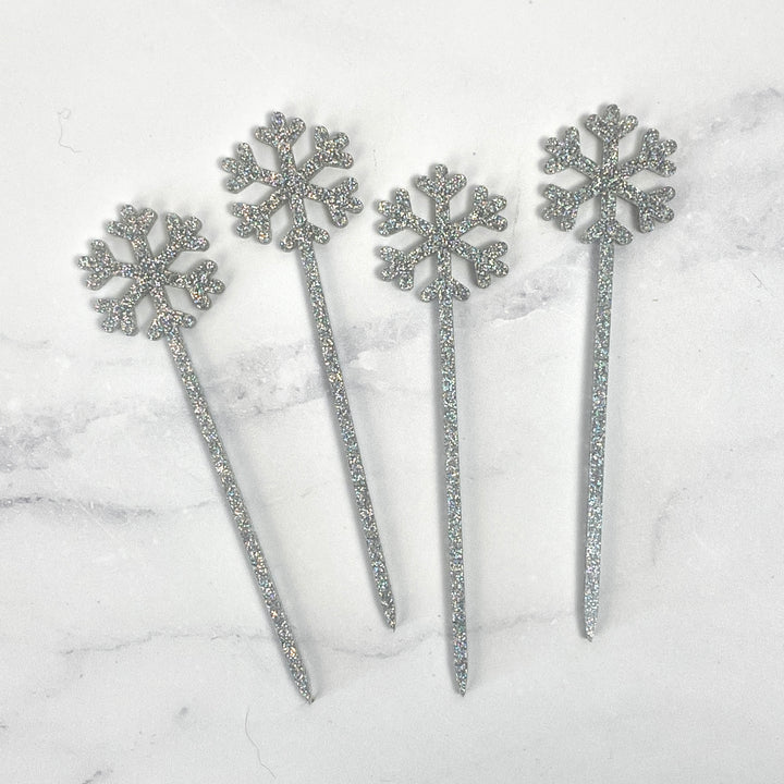 Snowflake Garnish Picks