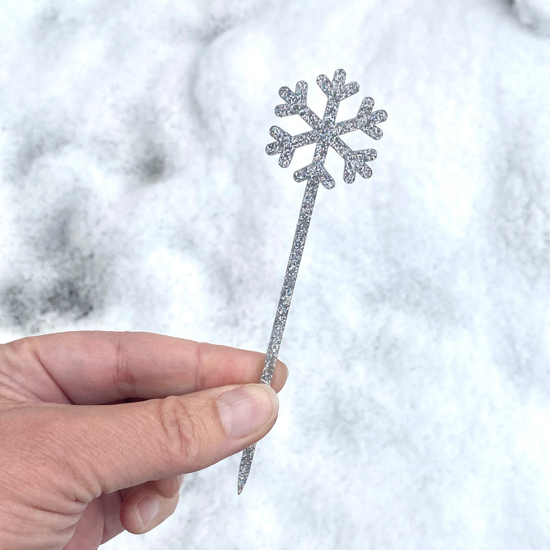 Snowflake Garnish Picks