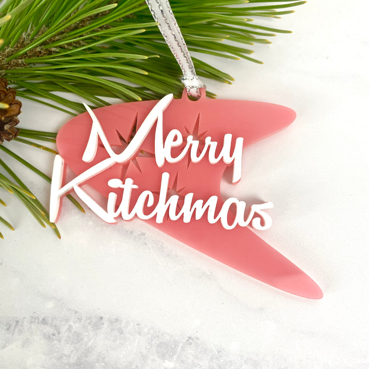 Merry Kitchmas Boomerang Ornament