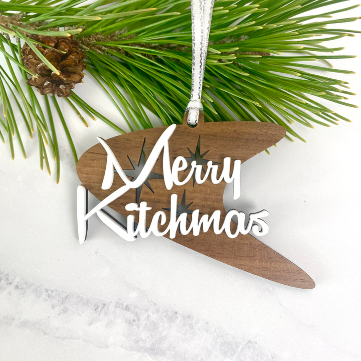 Merry Kitchmas Boomerang Ornament