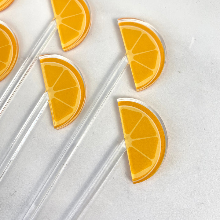 Orange Slice Garnish Cocktail Picks