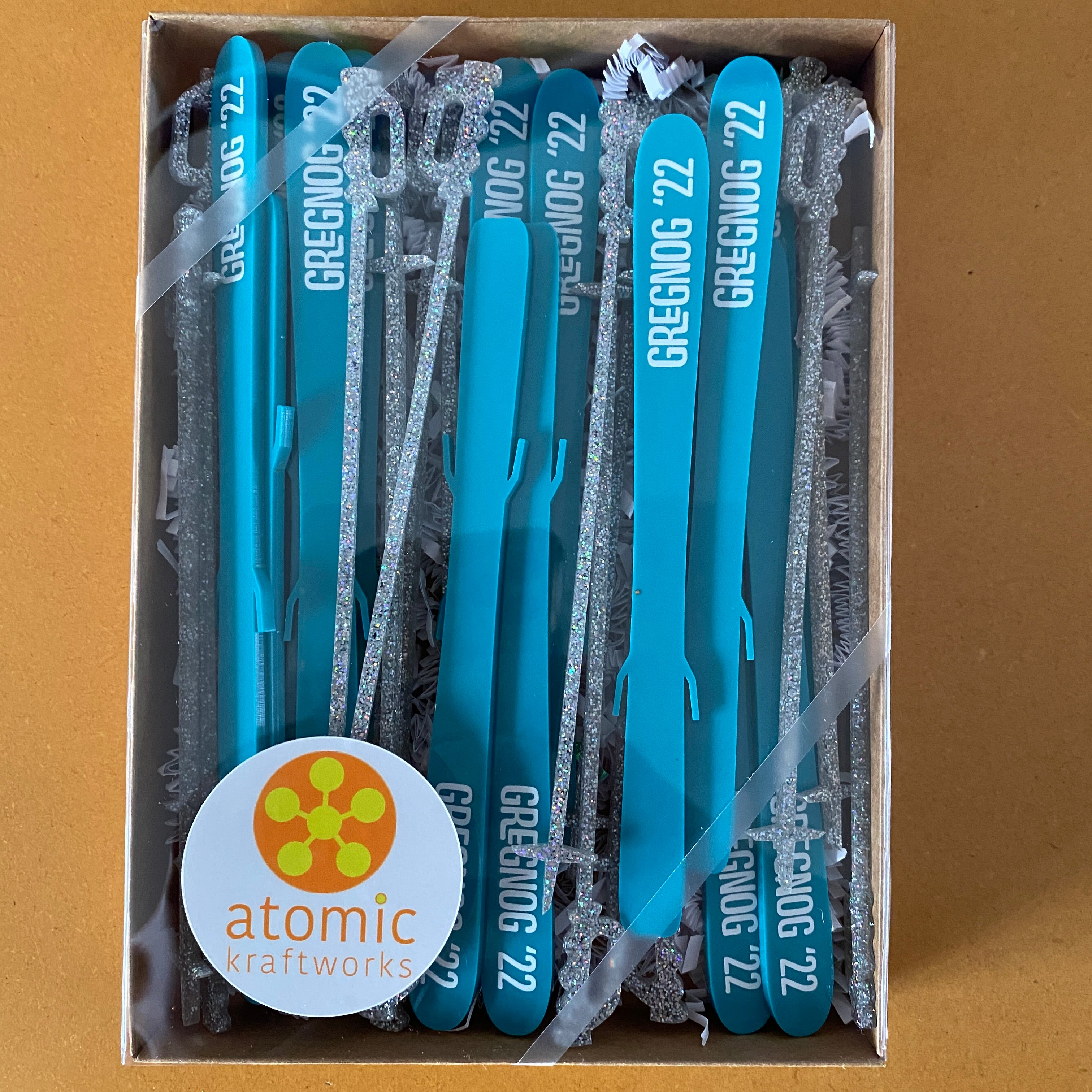 Aprés Ski Skis & Poles Stir Sticks (customizable) – Atomic Kraftworks