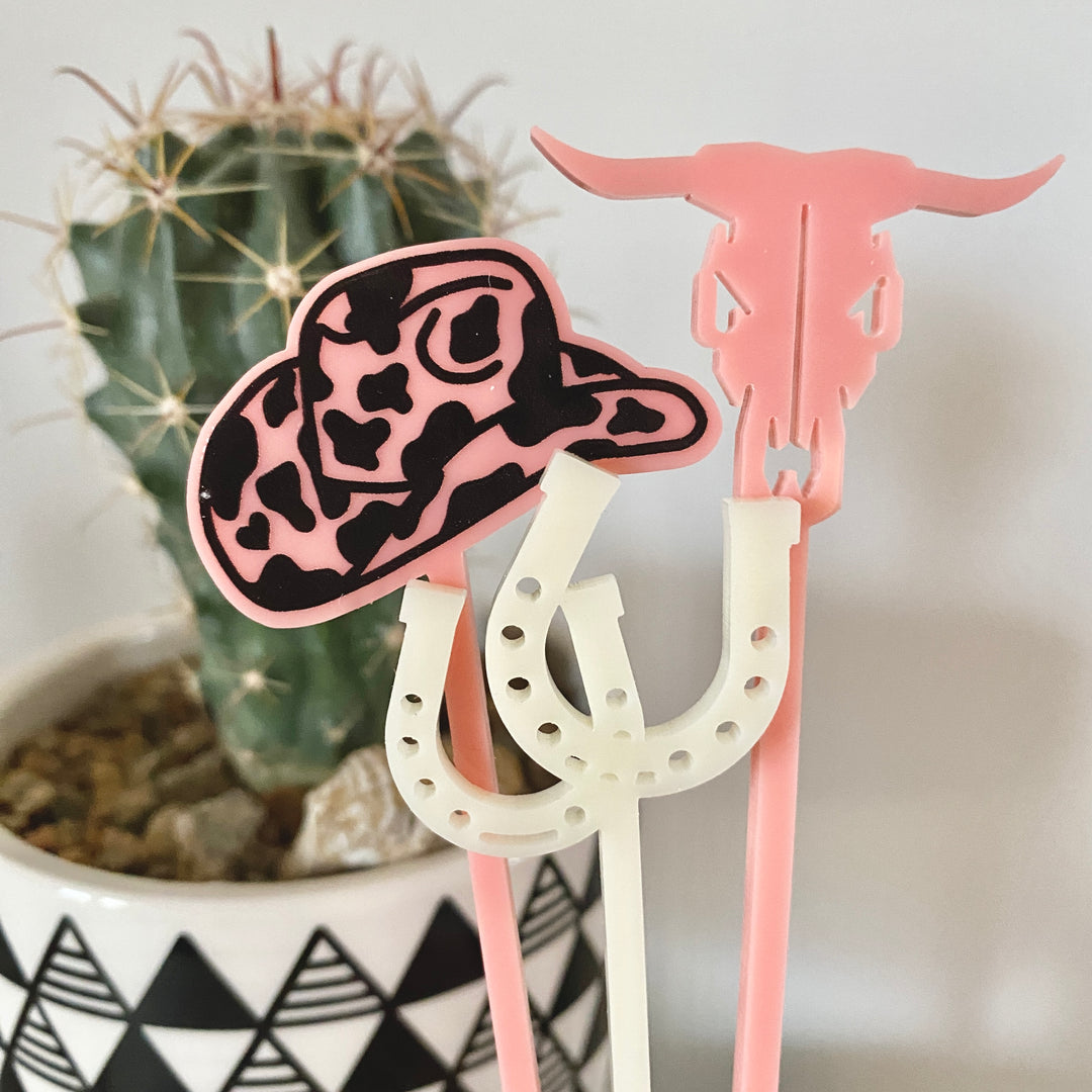 Cow Skull Stir Sticks