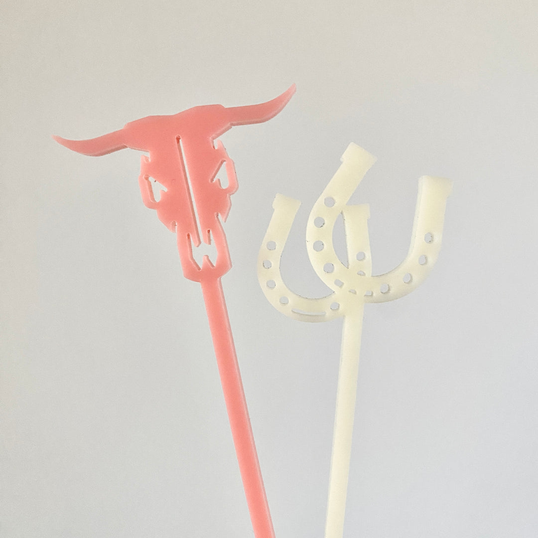 Cow Skull Stir Sticks