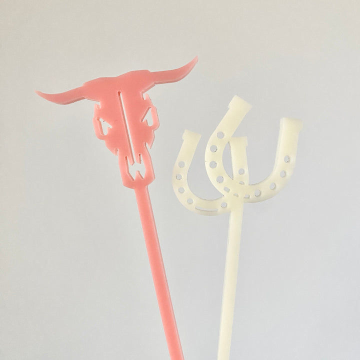 Cow Skull Stir Sticks