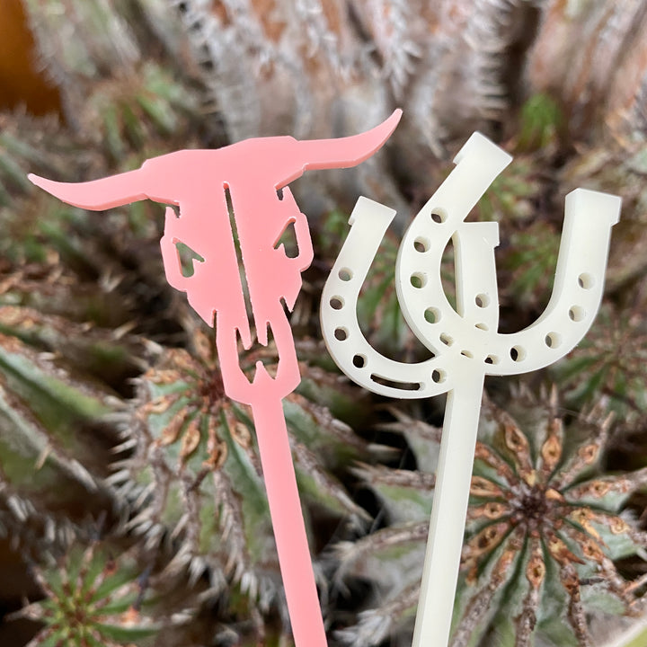 Cow Skull Stir Sticks