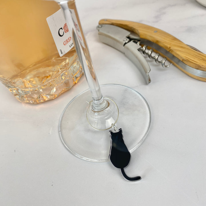 Cat Wine Charms