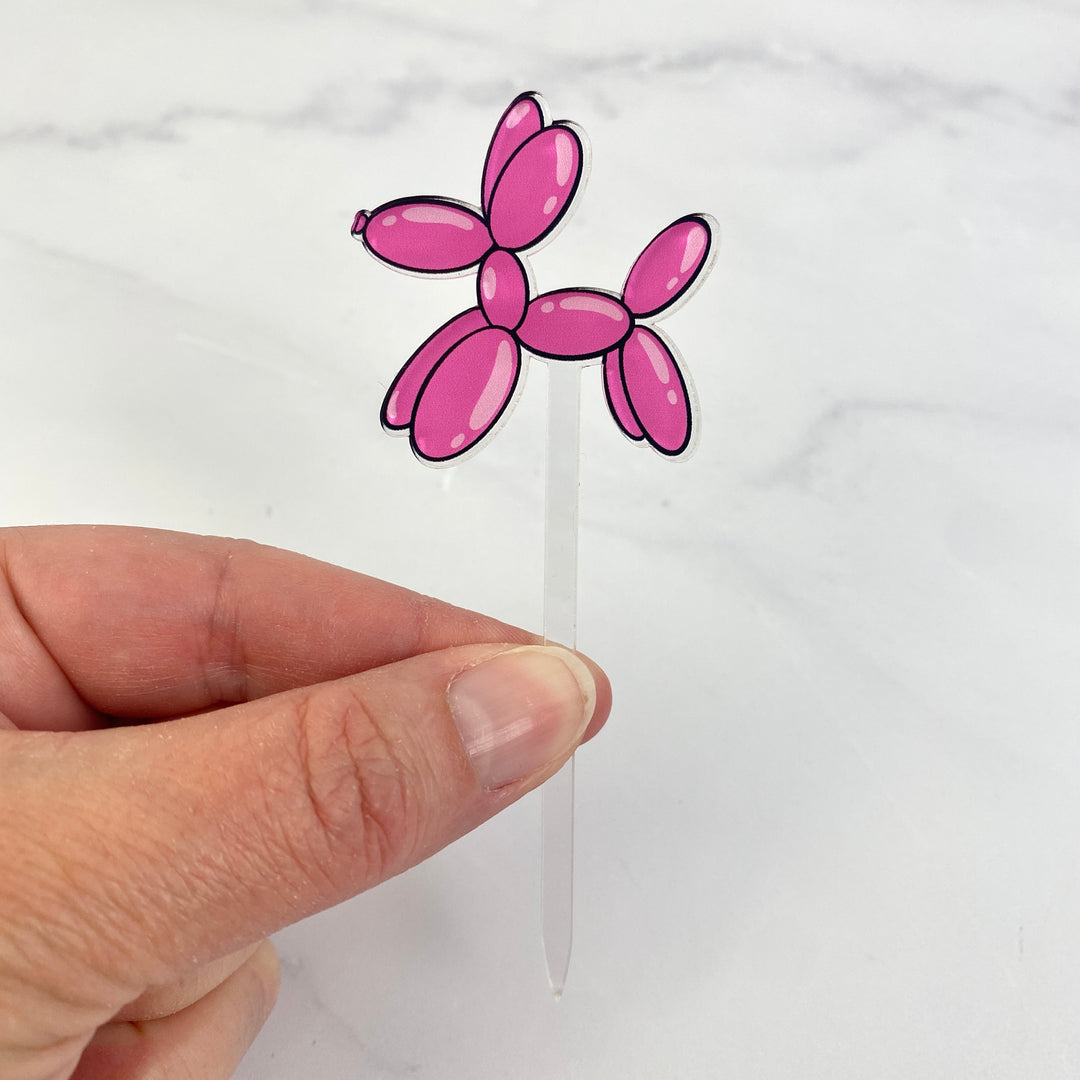 Balloon Dog Food Picks / Cupcake Toppers