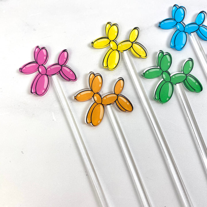Balloon Dog Drink Stirrers (6-Pack)