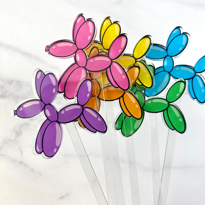 Balloon Dog Drink Stirrers (6-Pack)