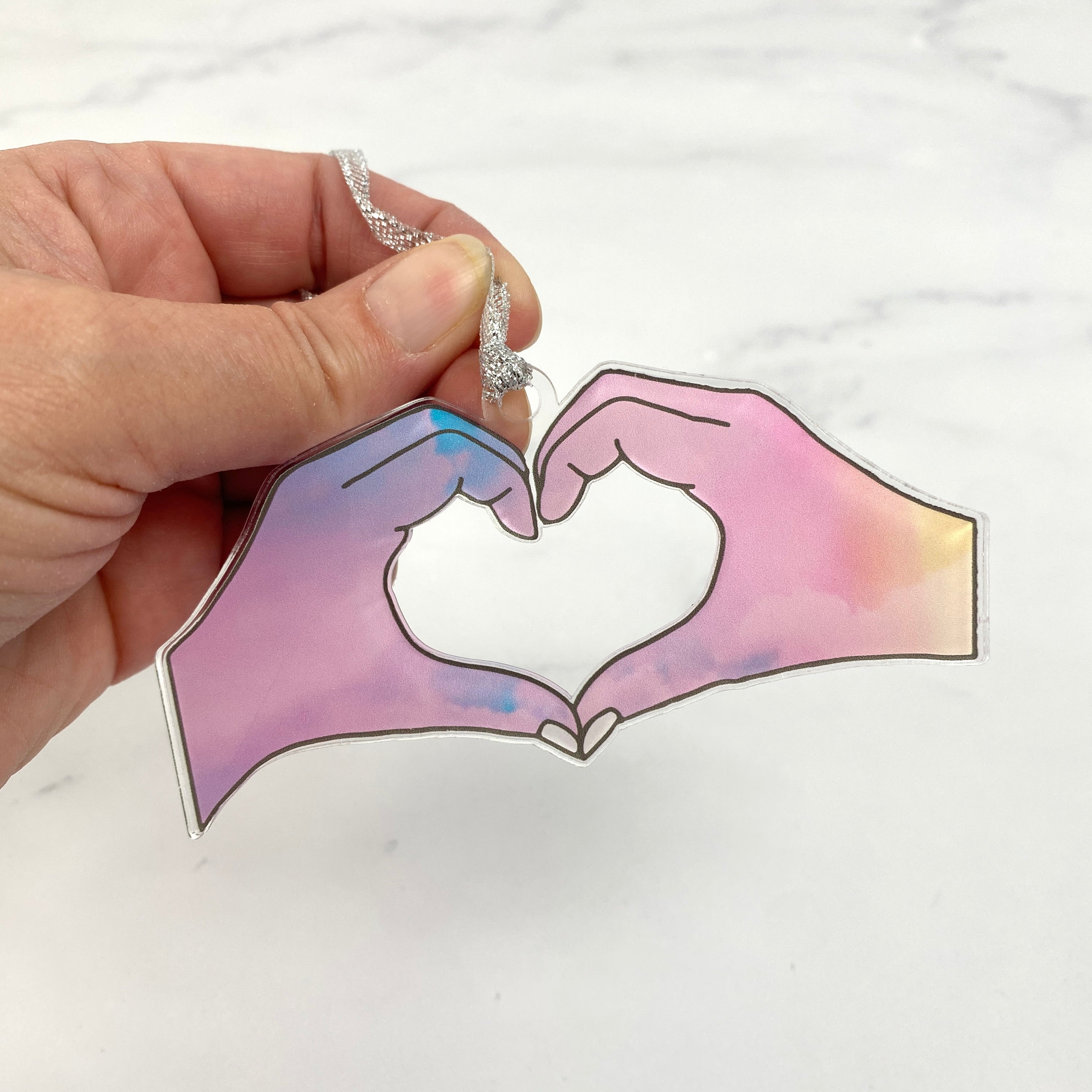 Atomic Kraftworks Heart Hands Ornament