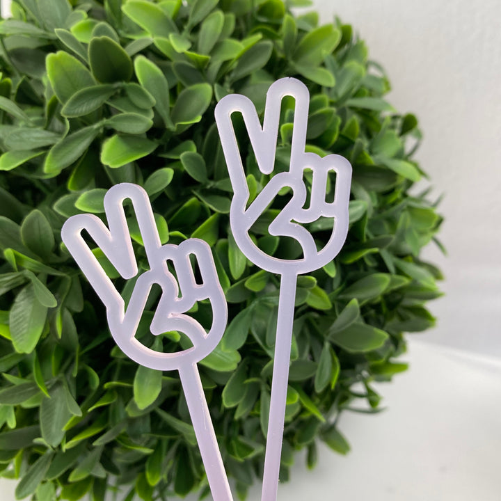 Peace Sign Groovy Stir Sticks