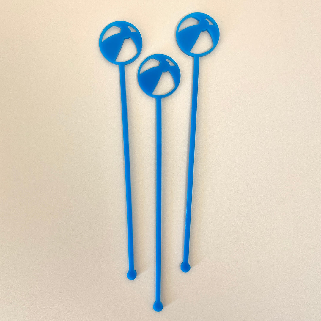 Beach Ball Stir Sticks