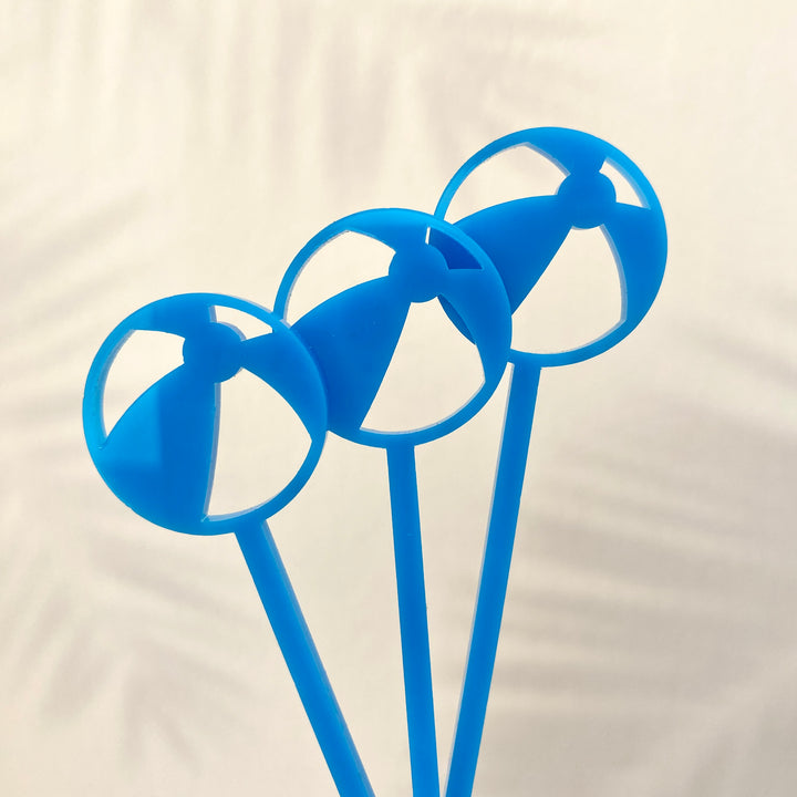 Beach Ball Stir Sticks