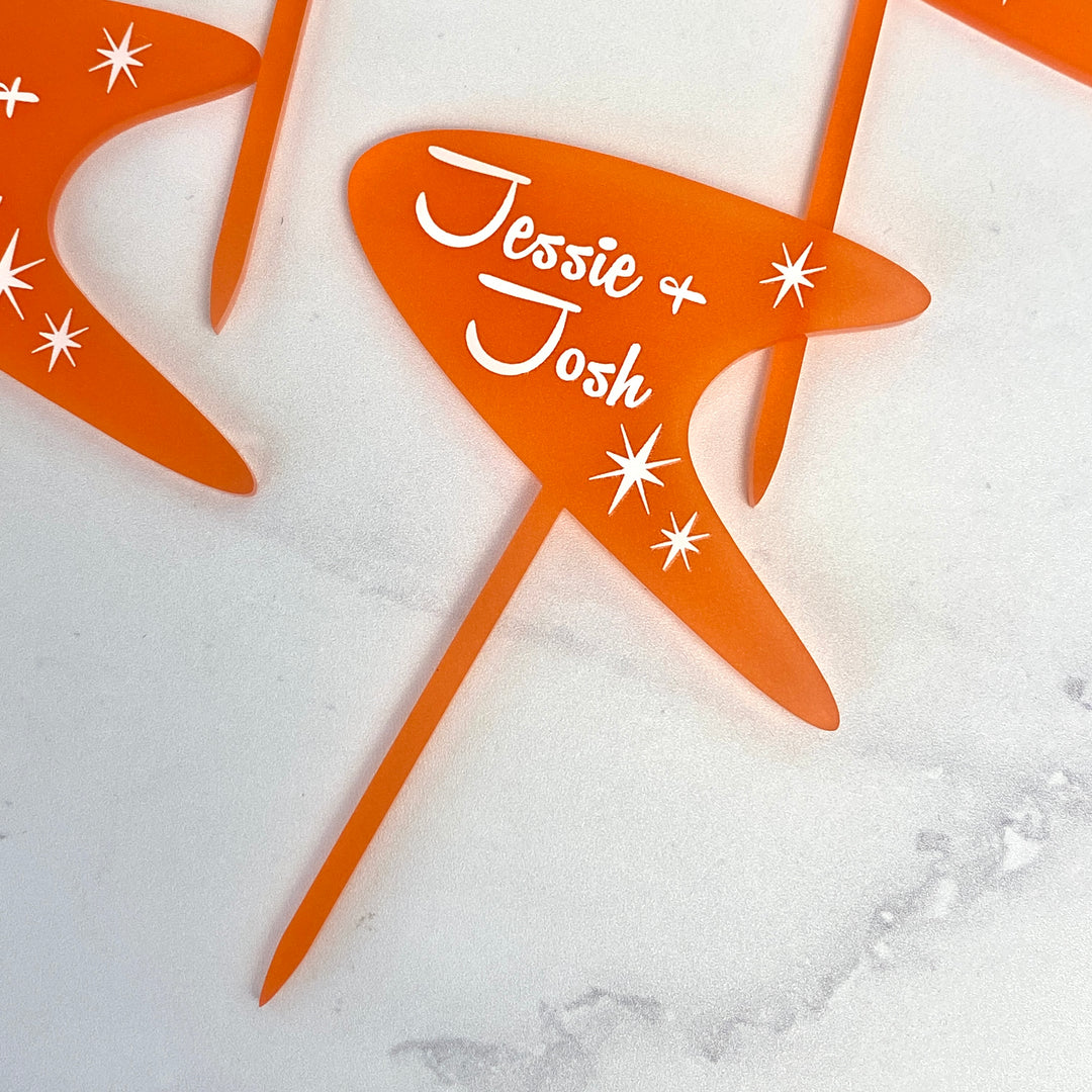 custom boomerang cupcake toppers