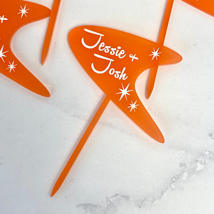 custom boomerang cupcake toppers