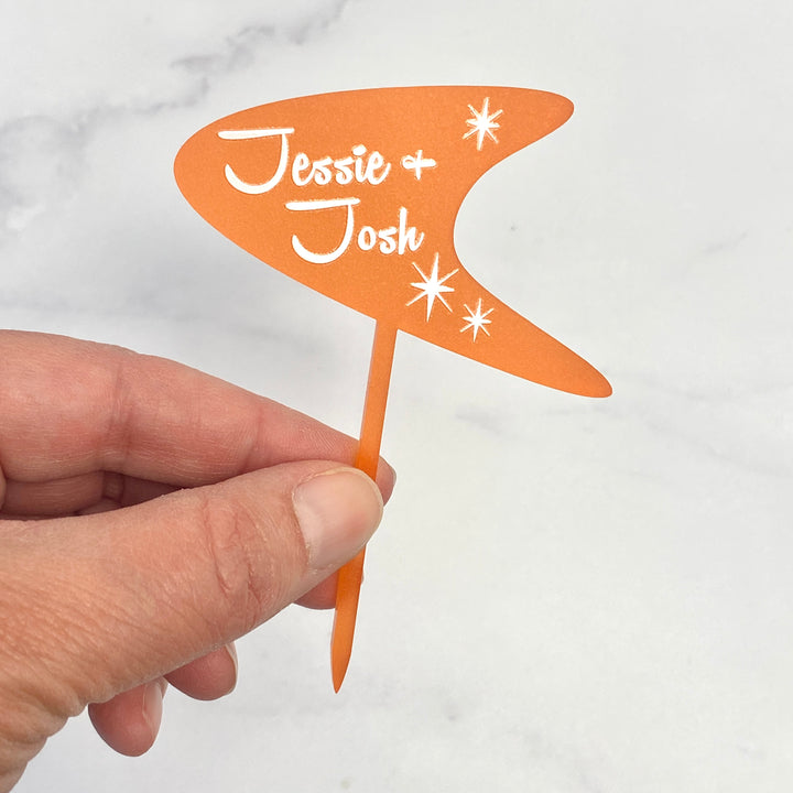 custom boomerang cupcake toppers