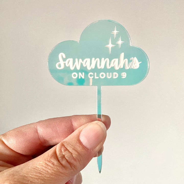 Cloud Cupcake Toppers (customizable)