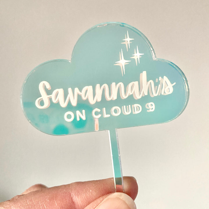 Cloud Cupcake Toppers (customizable)