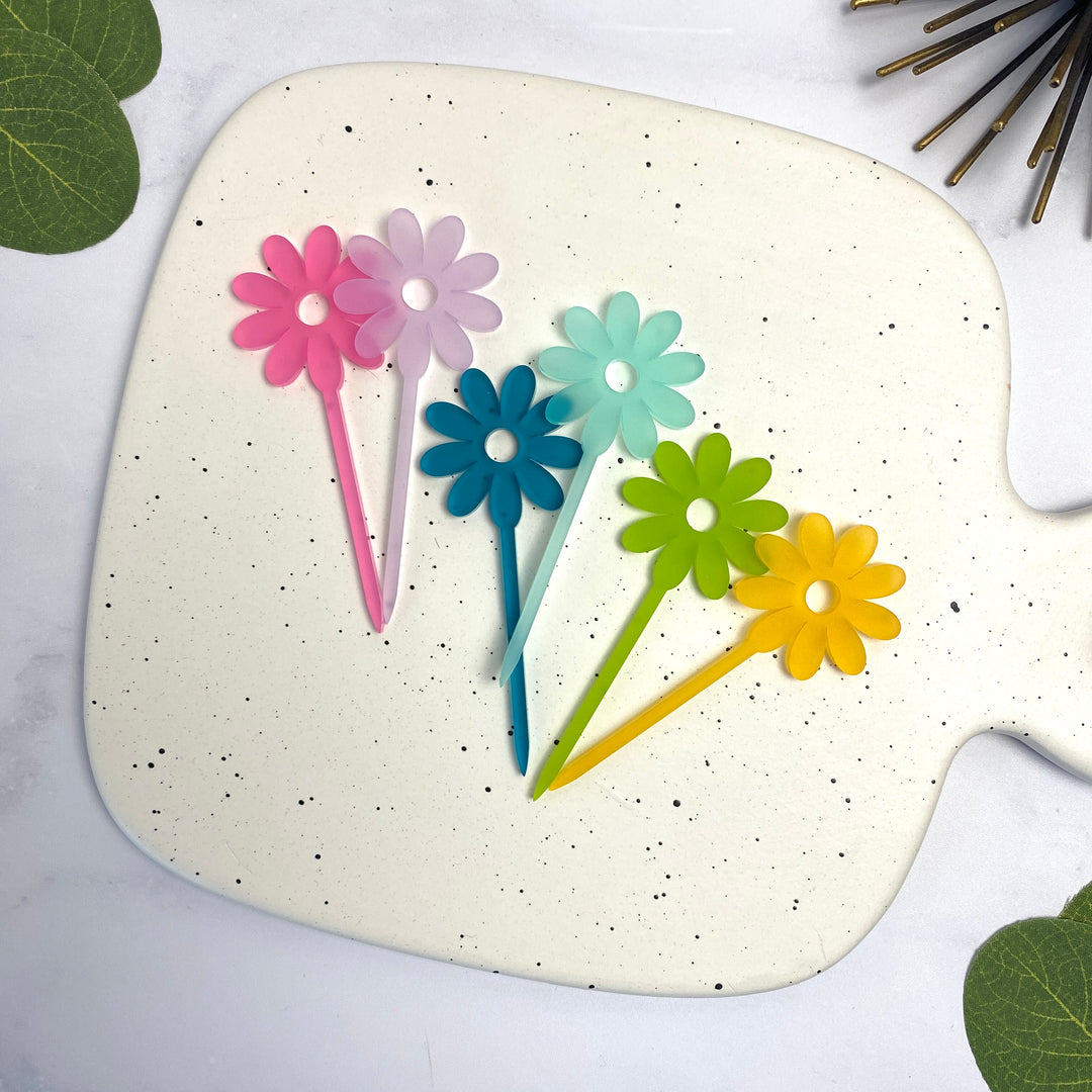 Daisy Flower Cupcake Toppers