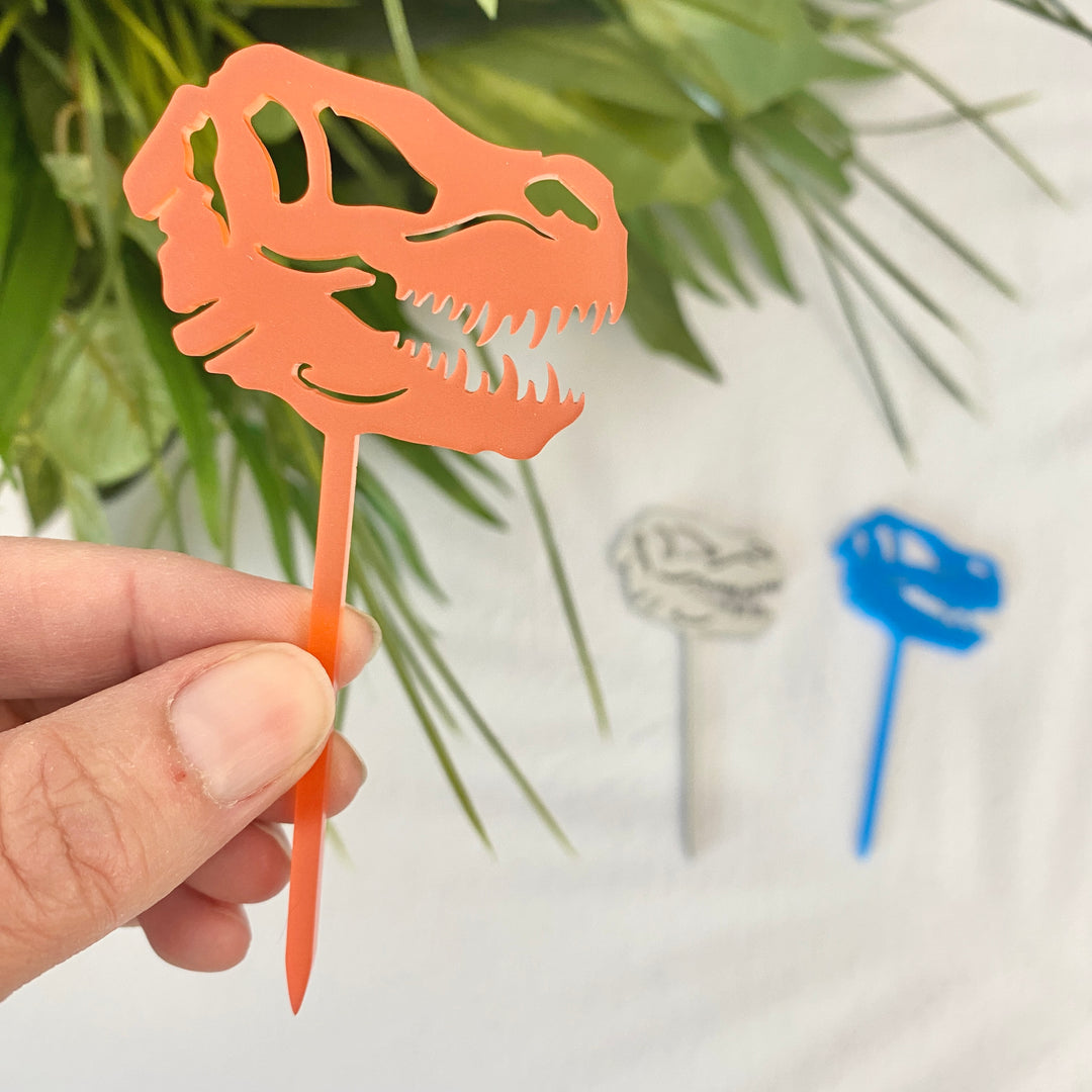 Dinosaur Fossil Cupcake Toppers