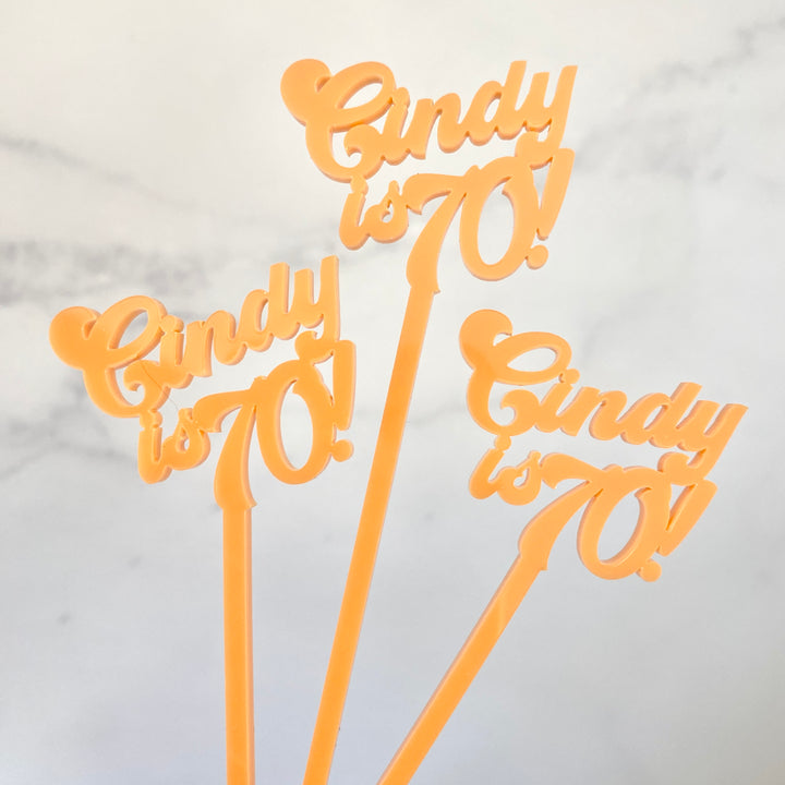 Groovy Text Stir Sticks