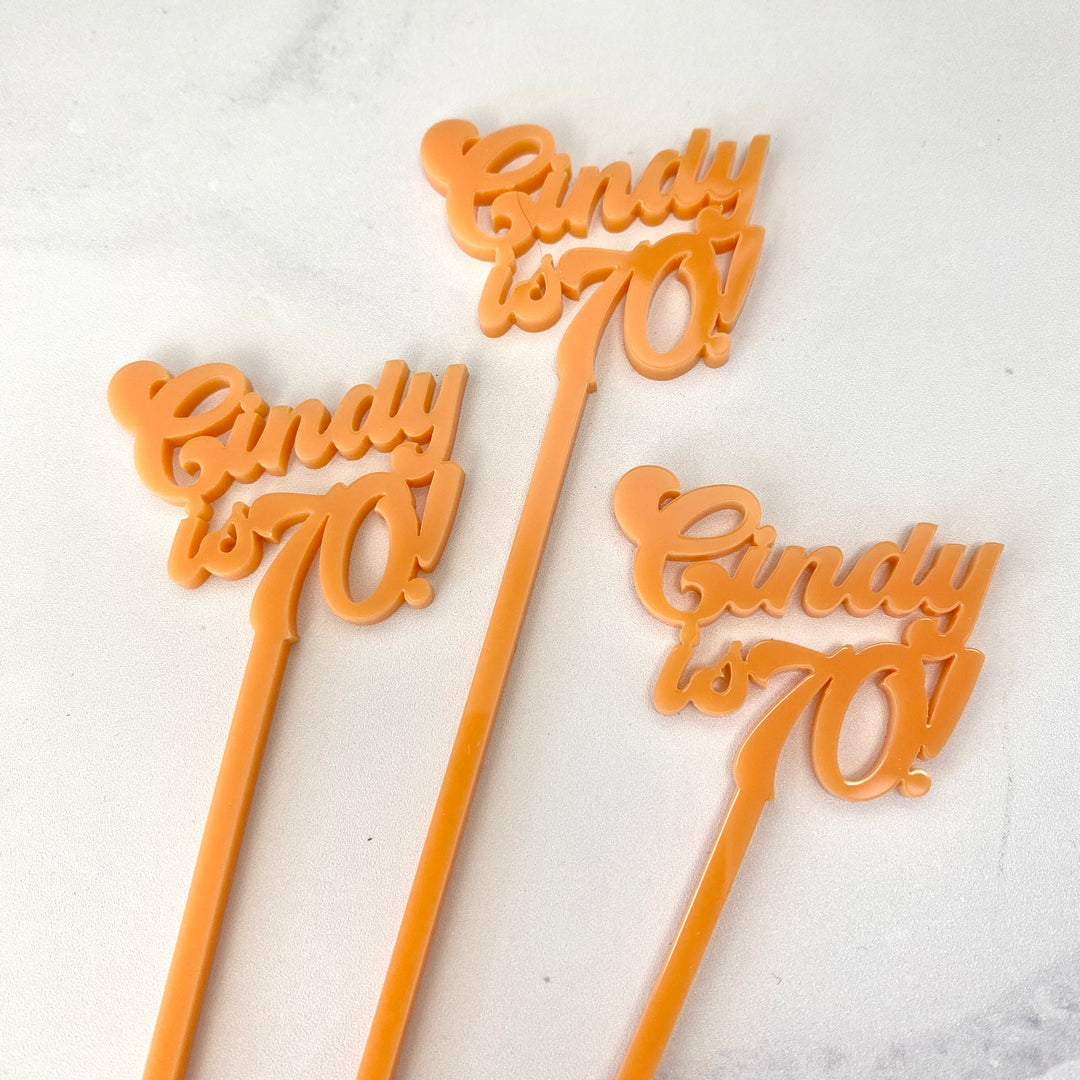 Groovy Text Stir Sticks