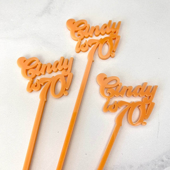 Groovy Text Stir Sticks