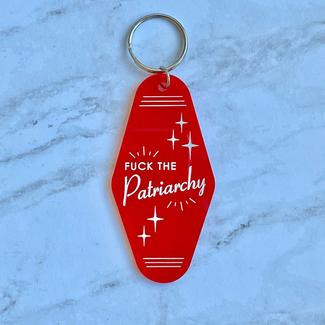 Taylor Swift Swifty F*CK the Patriarchy Motel Keychain