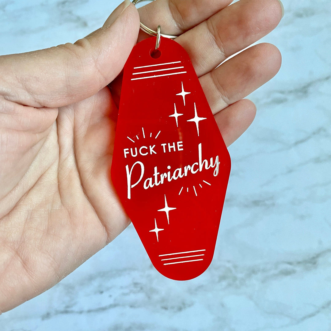 Taylor Swift Swifty F*CK the Patriarchy Motel Keychain
