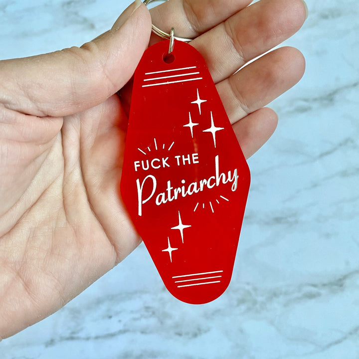 Taylor Swift Swifty F*CK the Patriarchy Motel Keychain