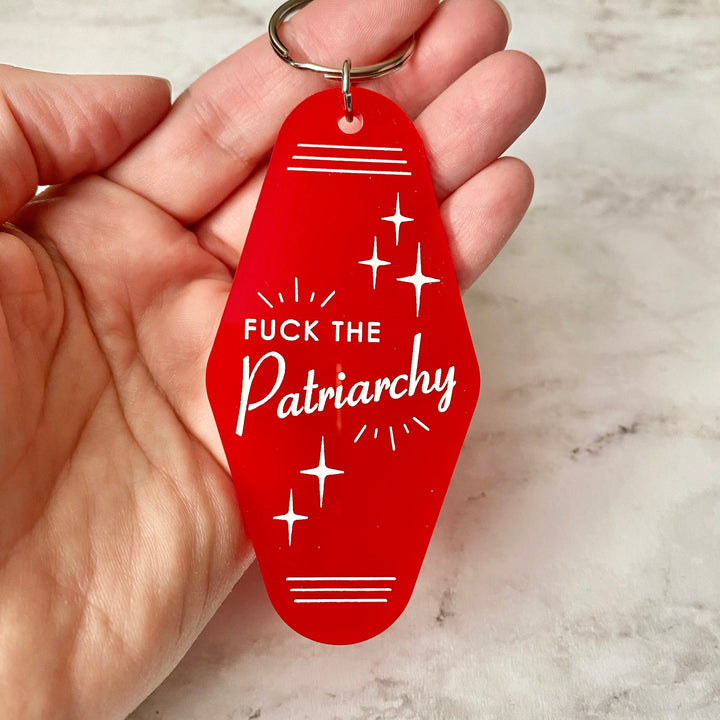 Taylor Swift Swifty F*CK the Patriarchy Motel Keychain