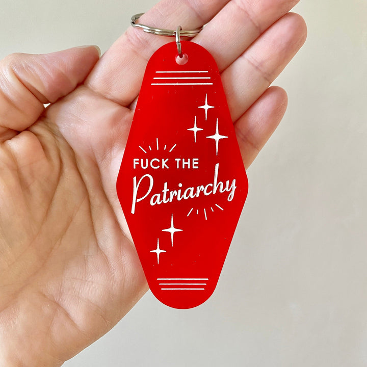 Taylor Swift Swifty F*CK the Patriarchy Motel Keychain