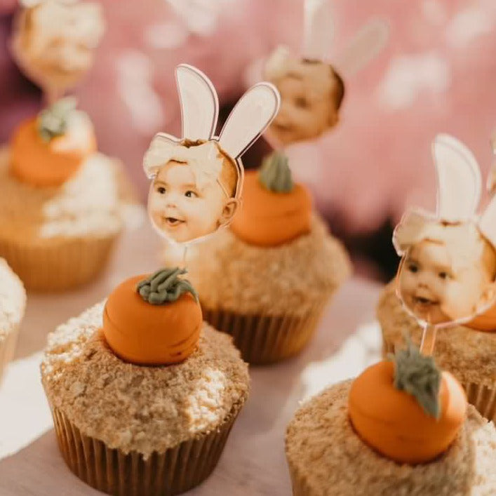 photo cupcake toppers