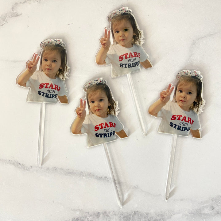 photo cupcake toppers